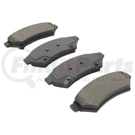 MPA Electrical 1000-1075M Quality-Built Disc Brake Pad Set - Semi-Metallic