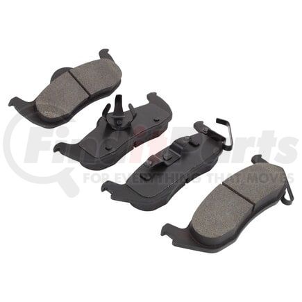 MPA Electrical 1000-1087M Quality-Built Disc Brake Pad Set - Semi-Metallic