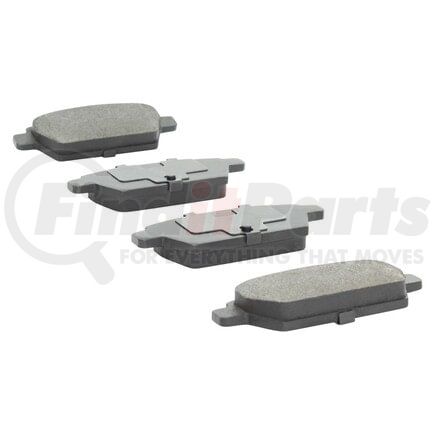 MPA Electrical 1000-1161C Quality-Built Disc Brake Pad Set - Ceramic