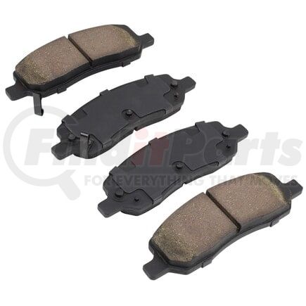 MPA Electrical 1000-1172C Quality-Built Disc Brake Pad Set - Ceramic