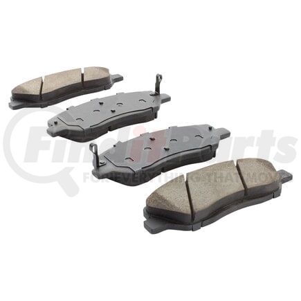 MPA Electrical 1000-1202M Quality-Built Disc Brake Pad Set - Semi-Metallic