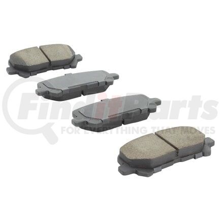 MPA Electrical 1000-1281M Quality-Built Disc Brake Pad Set - Semi-Metallic
