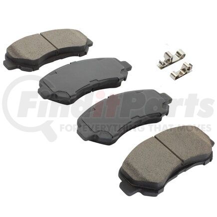 MPA Electrical 1000-1374C Quality-Built Disc Brake Pad Set - Ceramic