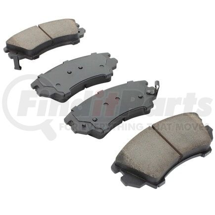 MPA Electrical 1000-1404M Quality-Built Disc Brake Pad Set - Semi-Metallic