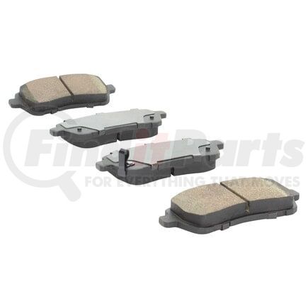 MPA Electrical 1000-1454C Quality-Built Disc Brake Pad Set - Ceramic