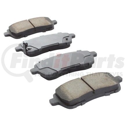 MPA Electrical 1000-1454M Quality-Built Disc Brake Pad Set - Semi-Metallic