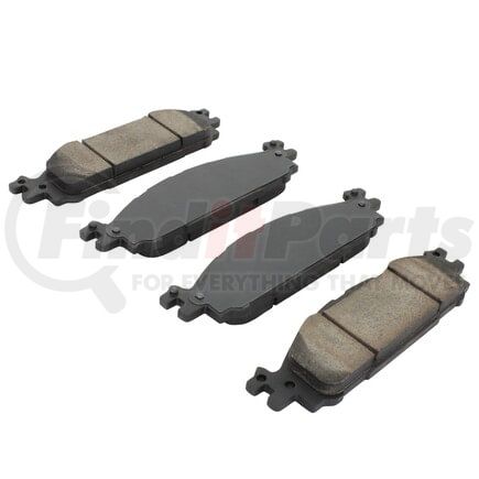 MPA Electrical 1000-1508C Quality-Built Disc Brake Pad Set - Ceramic