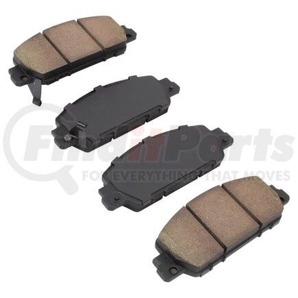 MPA Electrical 1000-1654M Quality-Built Disc Brake Pad Set - Semi-Metallic