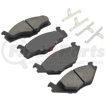 MPA Electrical 1001-0280M Quality-Built Premium Semi-Metallic Brake Pads w/ Hardware