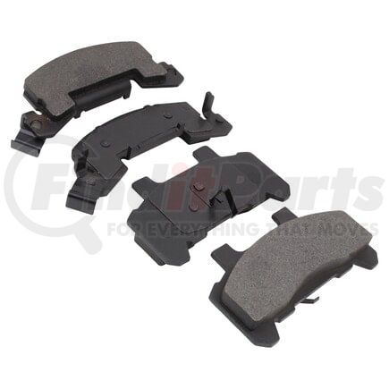MPA Electrical 1001-0289M Quality-Built Disc Brake Pad Set - Premium, Semi-Metallic