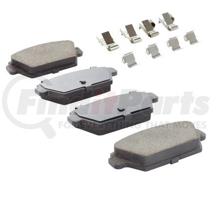 MPA Electrical 1001-0329C Quality-Built Premium Ceramic Brake Pads w/ Hardware