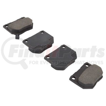 MPA Electrical 1001-0461AM Quality-Built Disc Brake Pad Set - Premium, Semi-Metallic