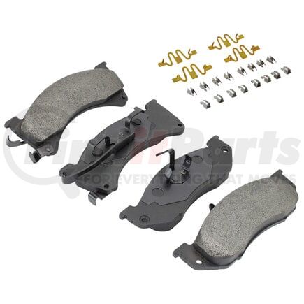 MPA Electrical 1001-0478M Quality-Built Premium Semi-Metallic Brake Pads w/ Hardware