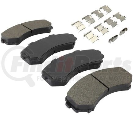 MPA Electrical 1001-0550M Quality-Built Premium Semi-Metallic Brake Pads w/ Hardware