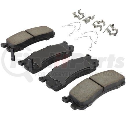MPA Electrical 1001-0553AC Quality-Built Premium Ceramic Brake Pads w/ Hardware
