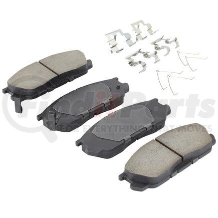 MPA Electrical 1001-0552C Quality-Built Premium Ceramic Brake Pads w/ Hardware