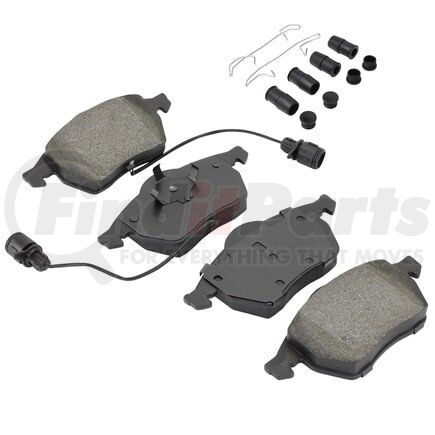 MPA Electrical 1001-0555M Quality-Built Premium Semi-Metallic Brake Pads w/ Hardware