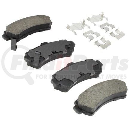 MPA Electrical 1001-0669C Quality-Built Premium Ceramic Brake Pads w/ Hardware