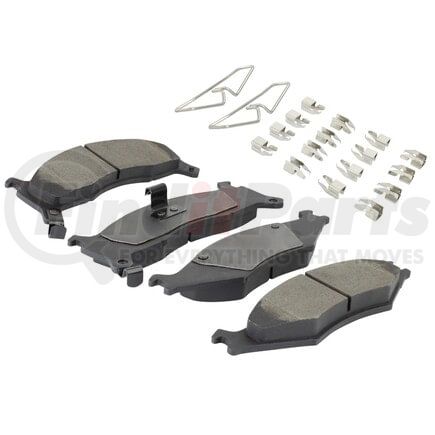MPA Electrical 1001-0670M Quality-Built Premium Semi-Metallic Brake Pads w/ Hardware