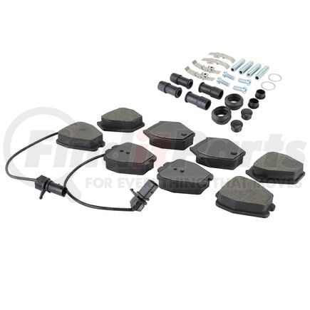 MPA Electrical 1001-0839M Quality-Built Premium Semi-Metallic Brake Pads w/ Hardware