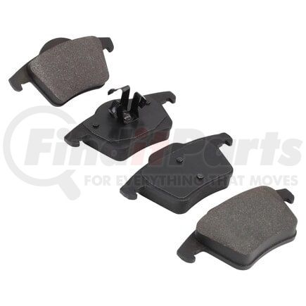 MPA Electrical 1001-0980M Quality-Built Premium Semi-Metallic Brake Pads w/ Hardware