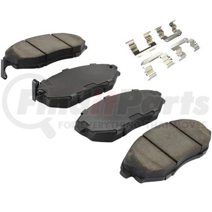 MPA Electrical 1001-1031M Quality-Built Premium Semi-Metallic Brake Pads w/ Hardware