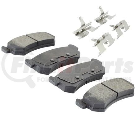 MPA Electrical 1001-1036M Quality-Built Premium Semi-Metallic Brake Pads w/ Hardware