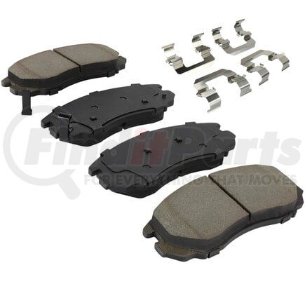 MPA Electrical 1001-1104C Quality-Built Premium Ceramic Brake Pads w/ Hardware