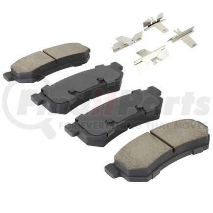 MPA Electrical 1001-1315C Quality-Built Disc Brake Pad, Premium, Ceramic, with Hardware