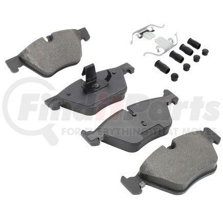 MPA Electrical 1001-1504M Quality-Built Disc Brake Pad Set - Premium, Semi-Metallic
