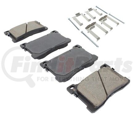MPA Electrical 1001-1576C Quality-Built Premium Ceramic Brake Pads w/ Hardware