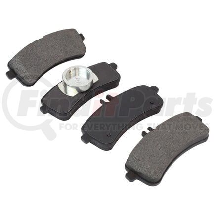 MPA Electrical 1001-1669M Quality-Built Premium Disc Brake Pad Set - Semi-Metallic, with Hardware
