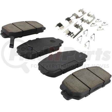 MPA Electrical 1001-2036C Quality-Built Disc Brake Pad Set - Premium, Ceramic