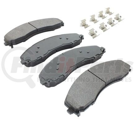 MPA Electrical 1001-2018M Quality-Built Premium Semi-Metallic Brake Pads w/ Hardware