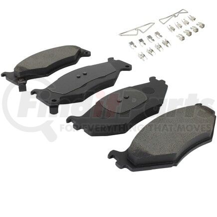 MPA Electrical 1002-0522M Quality-Built Work Force Heavy Duty Brake Pads w/ Hardware