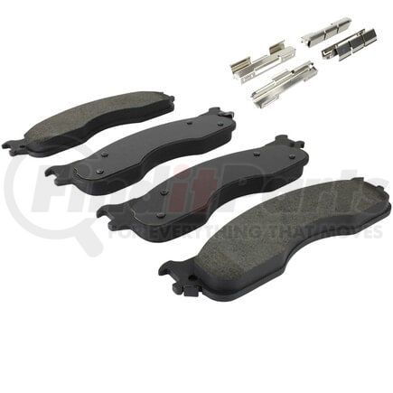 MPA Electrical 1002-1054M Quality-Built Work Force Heavy Duty Brake Pads w/ Hardware