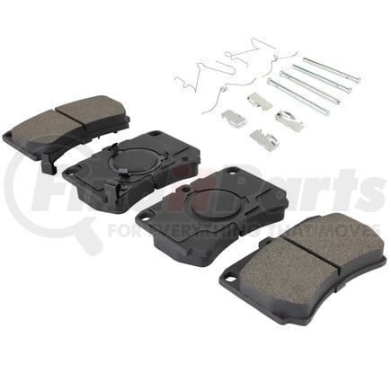 MPA Electrical 1003-0319M Quality-Built Black Series Semi-Metallic Brake Pads w/ Hardware