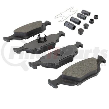 MPA Electrical 1003-0322M Quality-Built Black Series Semi-Metallic Brake Pads w/ Hardware