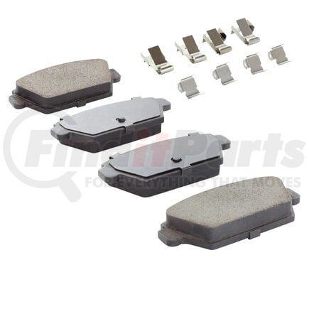 MPA Electrical 1003-0329C Quality-Built Black Series Ceramic Brake Pads w/ Hardware