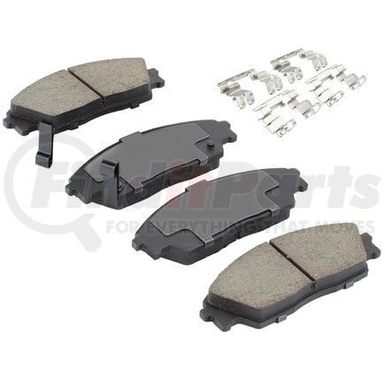 MPA Electrical 1003-0373M Quality-Built Black Series Semi-Metallic Brake Pads w/ Hardware