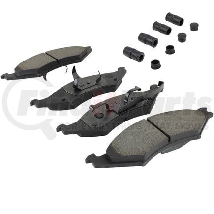 MPA Electrical 1003-0421M Quality-Built Black Series Semi-Metallic Brake Pads w/ Hardware