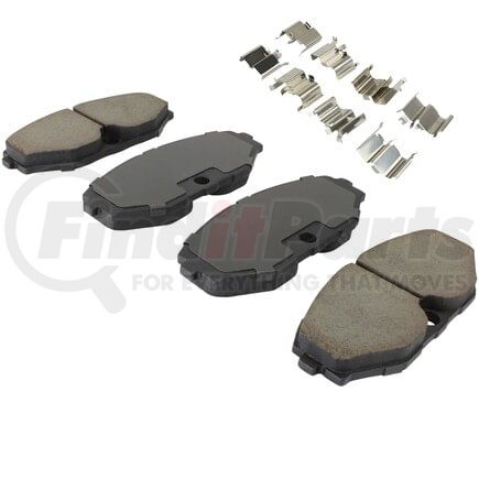 MPA Electrical 1003-0486C Quality-Built Black Series Ceramic Brake Pads w/ Hardware