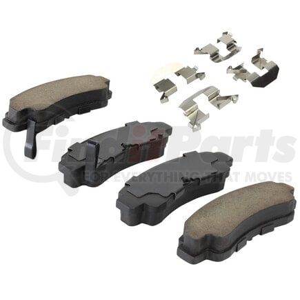 MPA Electrical 1003-0511C Quality-Built Disc Brake Pad Set - Black Series, Ceramic, with Hardware
