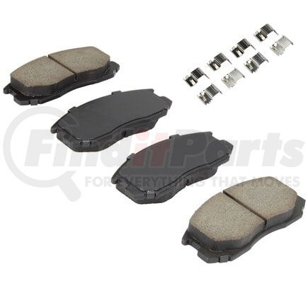MPA Electrical 1003-0602C Quality-Built Disc Brake Pad Set - Black Series, Ceramic, with Hardware