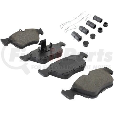 MPA Electrical 1003-0644M Quality-Built Black Series Semi-Metallic Brake Pads w/ Hardware