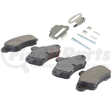 MPA Electrical 1003-0661M Quality-Built Black Series Semi-Metallic Brake Pads w/ Hardware