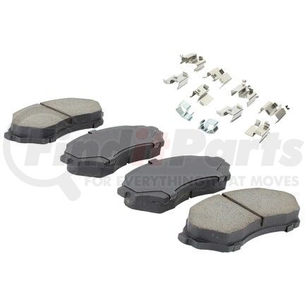 MPA Electrical 1003-0798M Quality-Built Black Series Semi-Metallic Brake Pads w/ Hardware