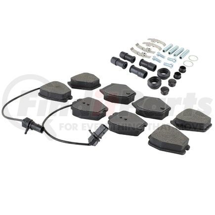 MPA Electrical 1003-0839M Quality-Built Black Series Semi-Metallic Brake Pads w/ Hardware