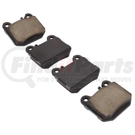 MPA Electrical 1003-0874M Quality-Built Black Series Semi-Metallic Brake Pads w/ Hardware