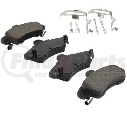MPA Electrical 1003-0899M Quality-Built Black Series Semi-Metallic Brake Pads w/ Hardware